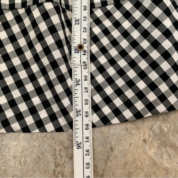 Madewell tie back gingham cotton summer mini dress XS black & white - Picture 6 of 6